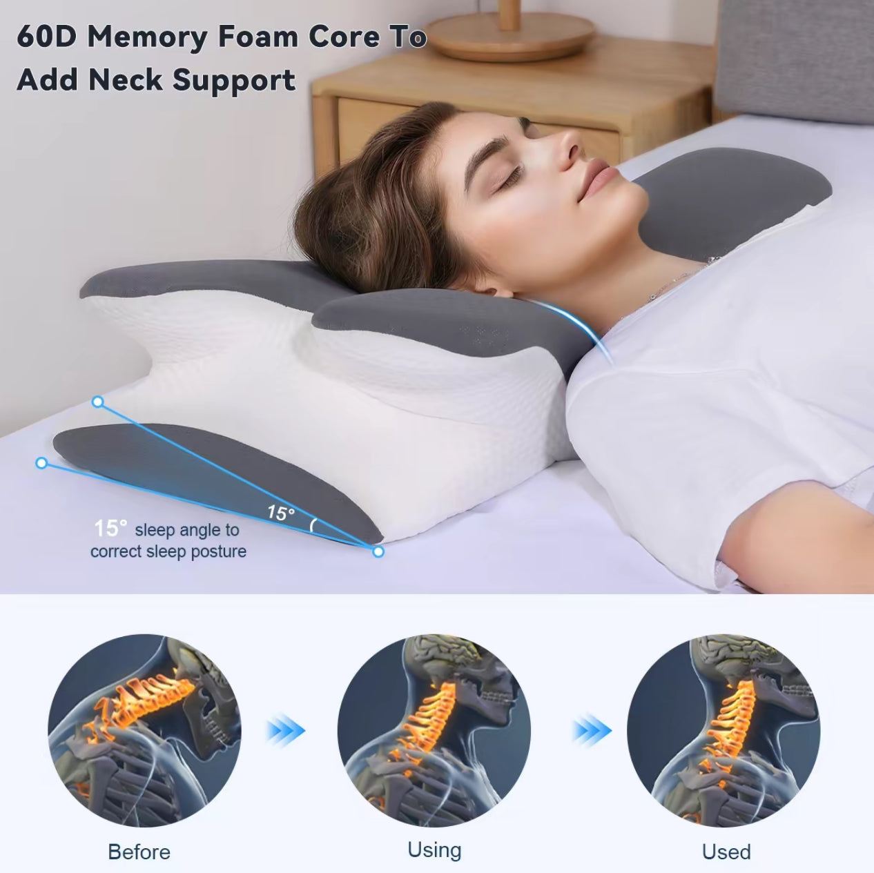 The Ultimate Sleep Pillow | Cooling Ergonomic Memory Foam