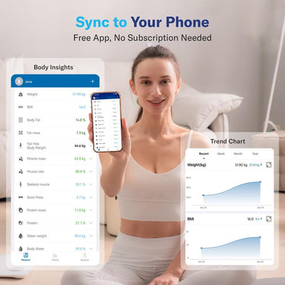 The Smart Scale | 7-Color Glowing Bluetooth Connection
