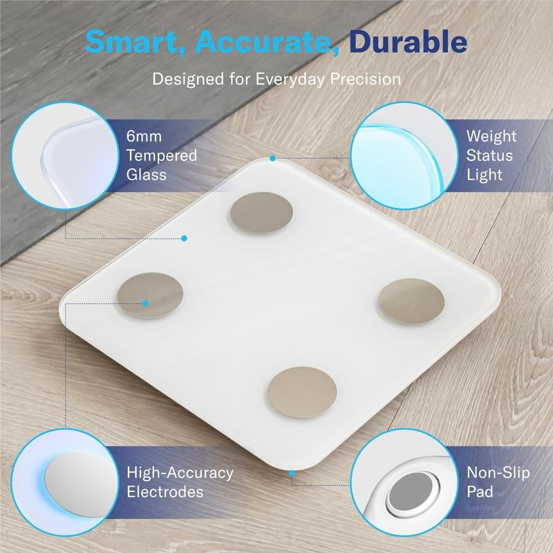 The Smart Scale | 7-Color Glowing Bluetooth Connection