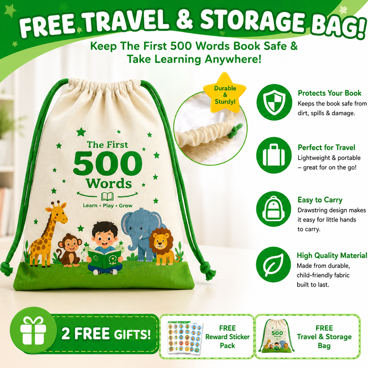 FREE Travel & Storage Bag